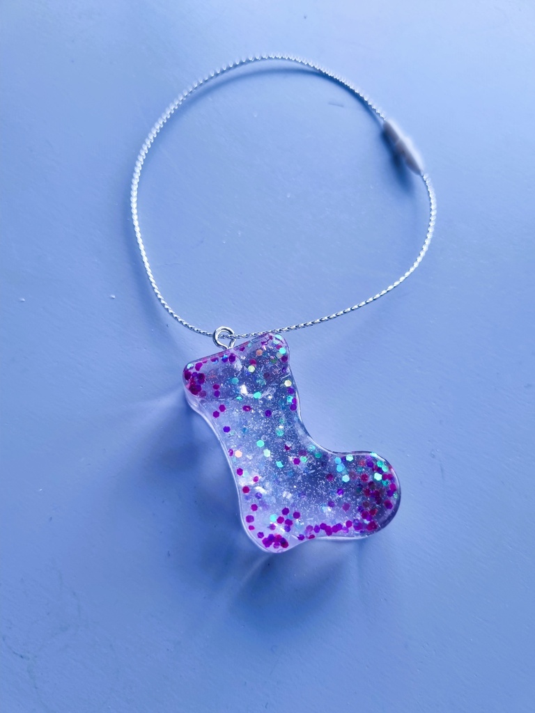 chaussette Pailleté ROSE