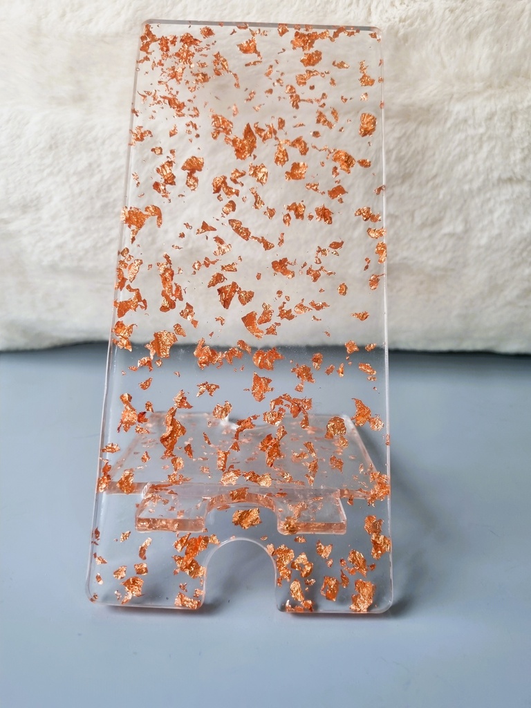 Support de Téléphone Feuille Rosé