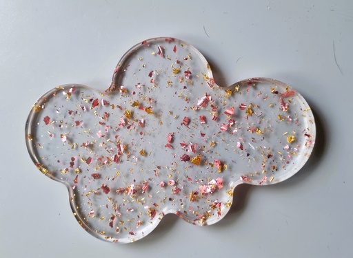 Nuage sous de plat ou sous verre ( L14 cm L8,5 cm)